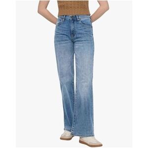 DU/ER Performance Denim Wide Leg Jeans Medium Wash Blue 31x33